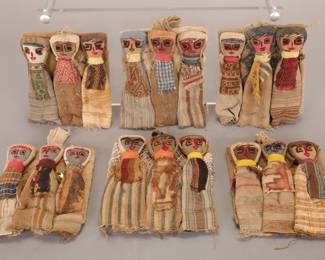 Textile art dolls