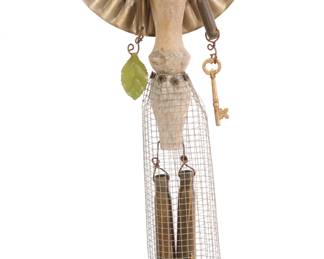 angel found objects sculpture