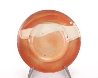 Studio art pottery charger plate