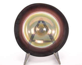 Dierk Van Keppel art glass plate