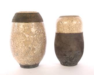Studio art pottery vases