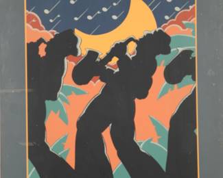 1980 Jazz Festival Serigraph poster