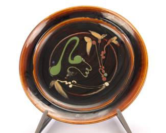studio art pottery charger