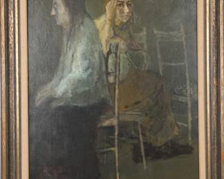 Charles Sibley oil/ canvas painting