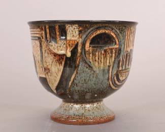 Langford art pottery bowl
