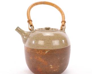 art pottery tea pot