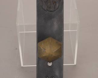 Antique Art Nouveau door knob set