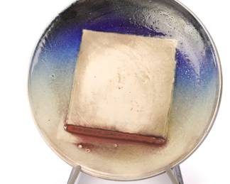 Studio art pottery charger