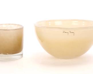 Henry Dean art glass bowls