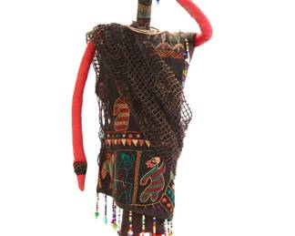 Artist made textile art doll