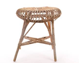 Bamboo stool- antique Victorian