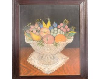 Antique oil pastel drawing Mollie Harrison