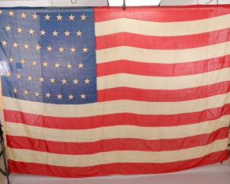 Antique 45 Star American Flag