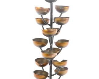 Metal rain catcher chimes