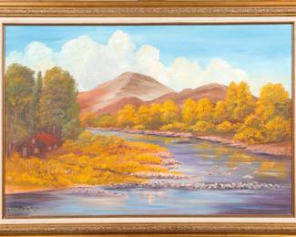Elsie C. Patty oil/ canvas painting
