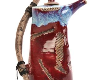 art pottery teapot