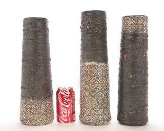 art pottery vases group