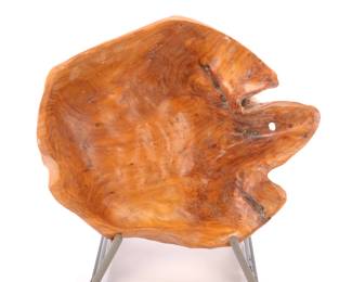 Carved wood bowl