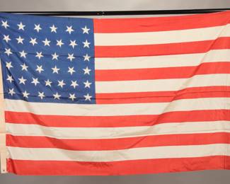 Antique 30 star silk American Flag