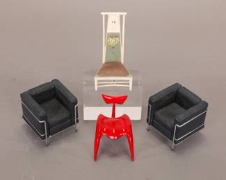 Miniature Raymer "take a seat" chairs