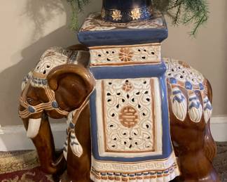 Large ceramic elephant