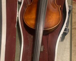Violin in case