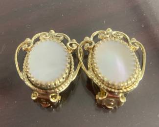 Whiting and Davis clip earrings