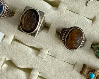 Sterling Intaglio Rings