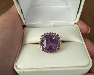 14k amethyst ring 