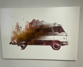Love this vintage Van art! 