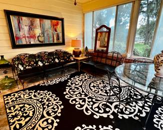 Vintage Wrought Iron Patio Furniture by Woodard