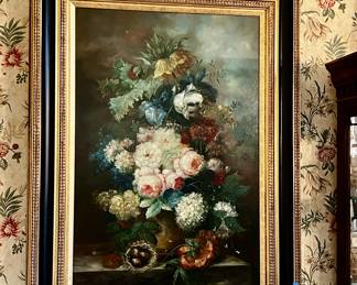 Large Scale Framed Oil on Canvas