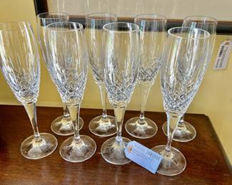 Mikasa Coventry Crystal Champagne flutes