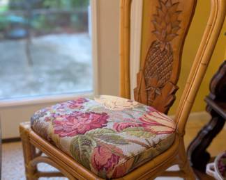 One of 6 dining chairs. 4 side and 2 arm.