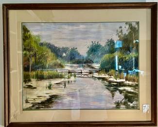 Original Framed Watercolor