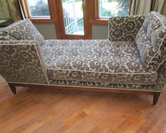 Swaim gray velour print daybed