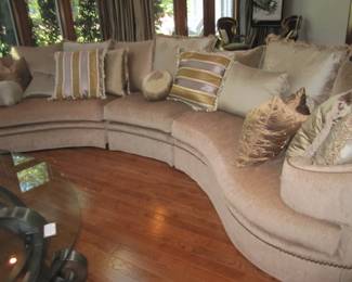 Marge Carson 3 pc curved sectional