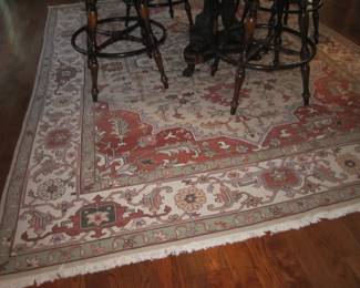 Ralph Lauren attributed hand made persian heriz serapi style rug 8' x 10'