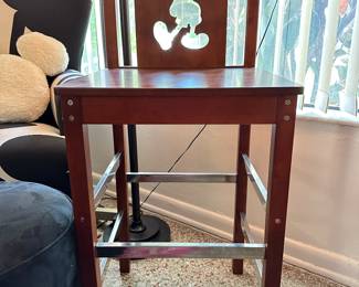 Mickey Mouse wooden chair