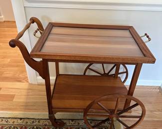 Antique serving cart