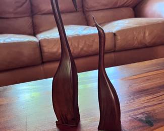 Mid Century Teak birds