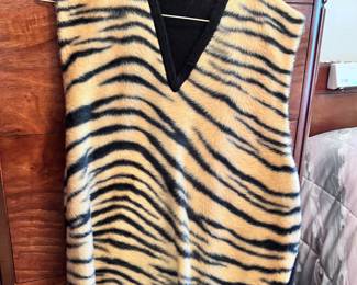 Vintage clothing including this Sarby tiger vest