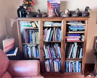 Numerous bookcases LOADED with BOOKS