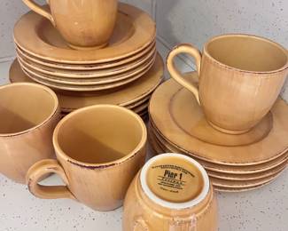 Pier 1 Stoneware Toscana Dishes and Mugs