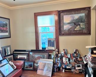 Room of books and art! Owner was a local photographer and artist himself