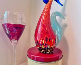 Hand Blown Rooster