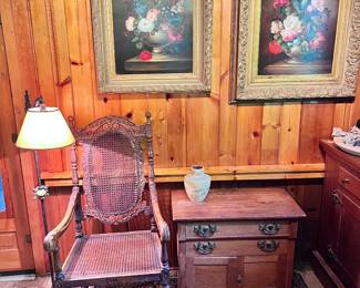 20th C. Carved Arm Chair