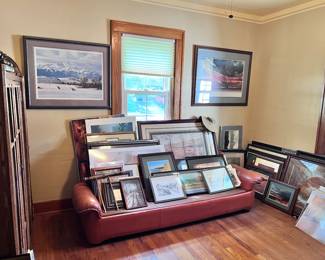 Room of books and art! Owner was a local photographer and artist himself
