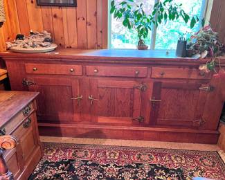 Large beautiful antique Bar / Pub cabinet Kitchen base cabinet...Great shape