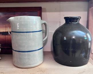Crocks and pottery